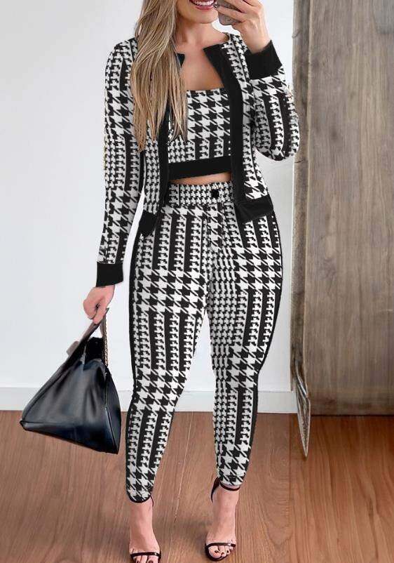 Grande venda de coletes, cardigãs e leggings femininos da moda de rua