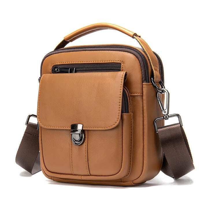 Męska torba wycieczkowa z prawdziwej skóry Crossbody torba na ramię Vicochic