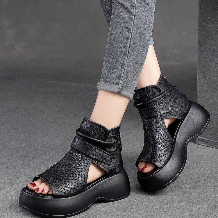 🔥Last day 50% off-Velcro soft sole leather orthopedic shoes