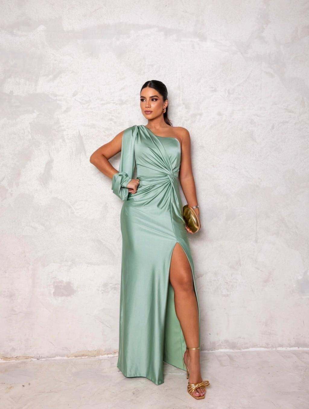 Vestido de cetim ValentinaTM