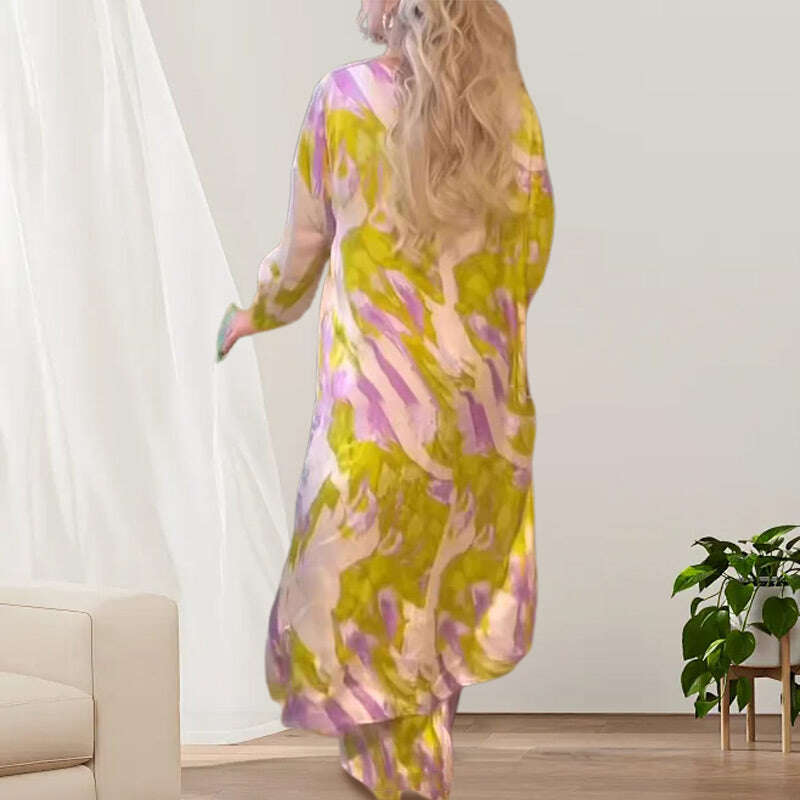 🌸2024 Нови продукти💖Дженски костюм с принт