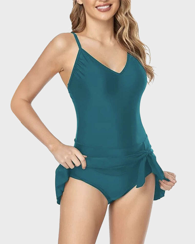 2025 New Women's Tummy Control Slim Fit One Piece Swimsuit