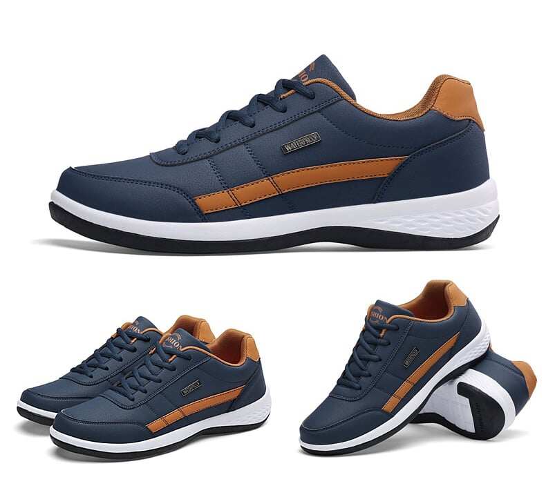 ⭐Świąteczna Wyprzedaż -45% ZNIŻKI ⭐Wygodne męskie skórzane sneakersy ortopedyczne 2023