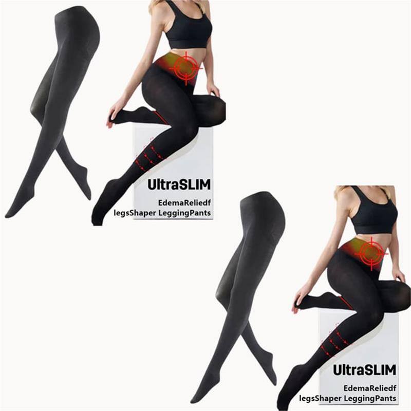 Calças modeladoras de pernas muito leves e suaves