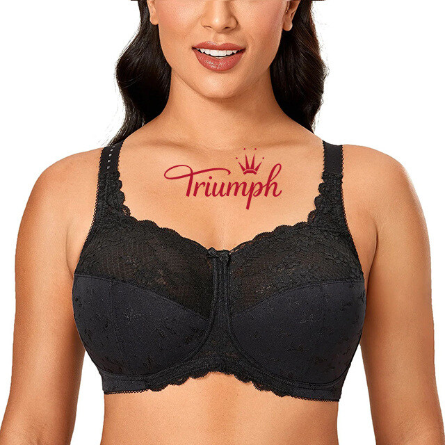 Triumph Beauty- Sutiã Sexy de Renda Floral (75A-120H)