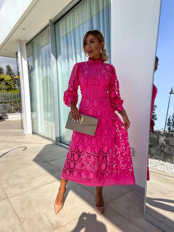 Rochie maxi din dantela de calitate superioara