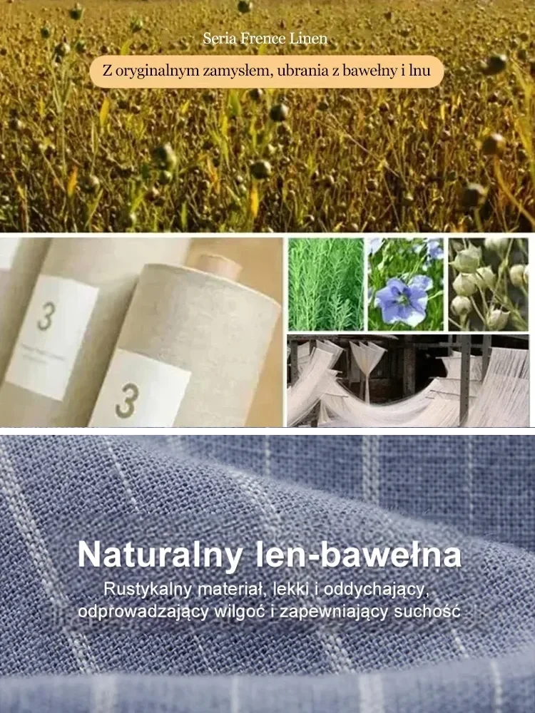 lniana sukienka z bawełny