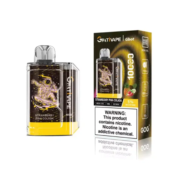 Grativape Gbot 10000 Puffs 10k Wholesale Rechargeable Disposable Vapes