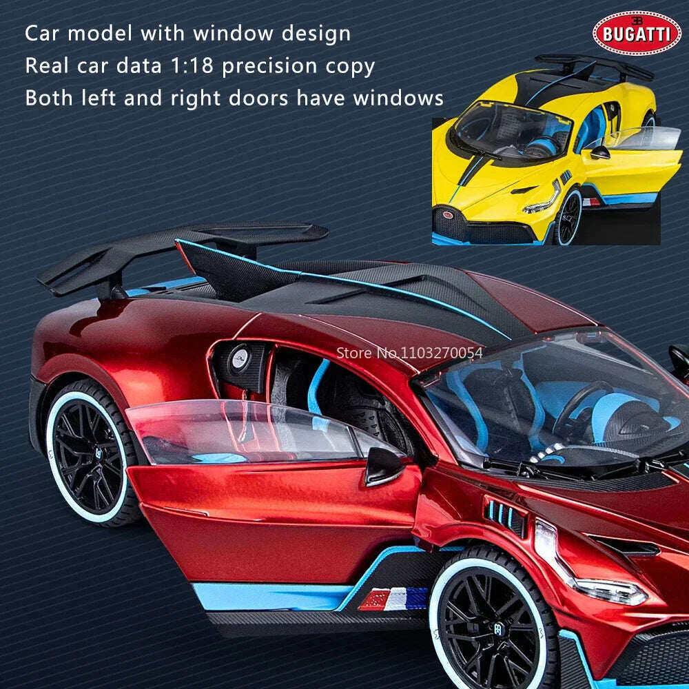 1:18 Αυτοκίνητο μοντέλου Bugatti Divo Sports Diecast