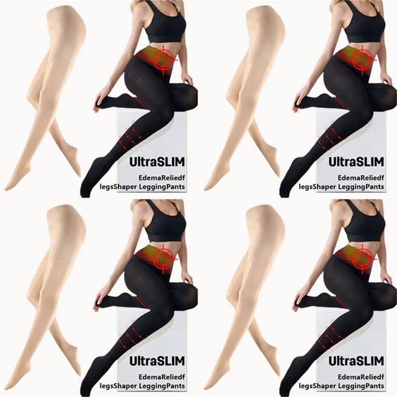 Calças modeladoras de pernas muito leves e suaves