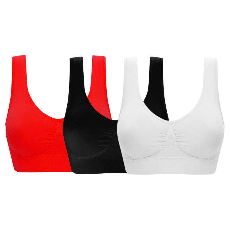 S-6XL novo sutiã esportivo de malha à prova de choque feminino para ioga