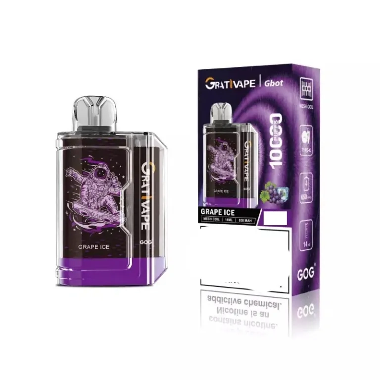 Grativape Gbot 10000 Puffs 10k Wholesale Rechargeable Disposable Vapes