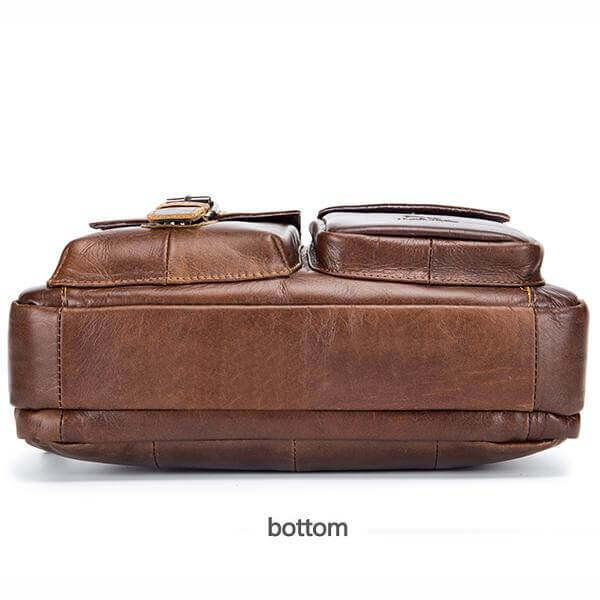 Torba na ramię z prawdziwej skóry dla mężczyzn Business Messenger Bag