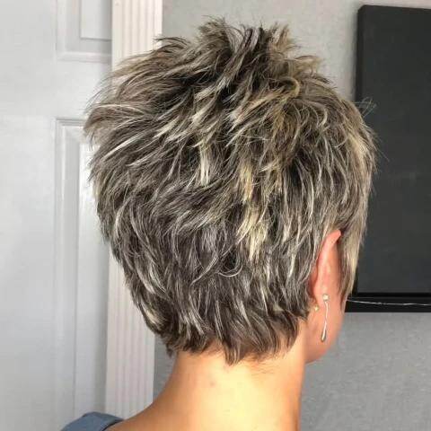 Casual Gradient Linen Gold Short Wig