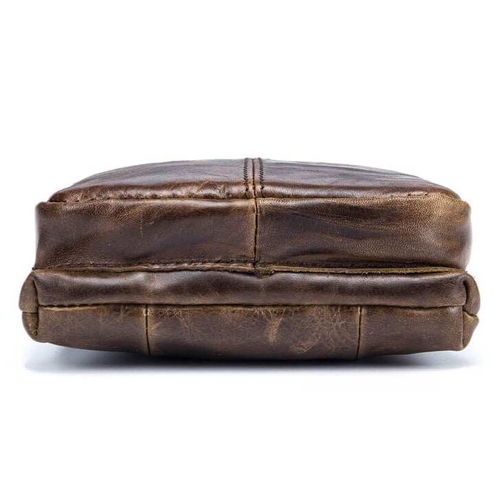Męska skórzana mała torba listonoszka Crossbody
