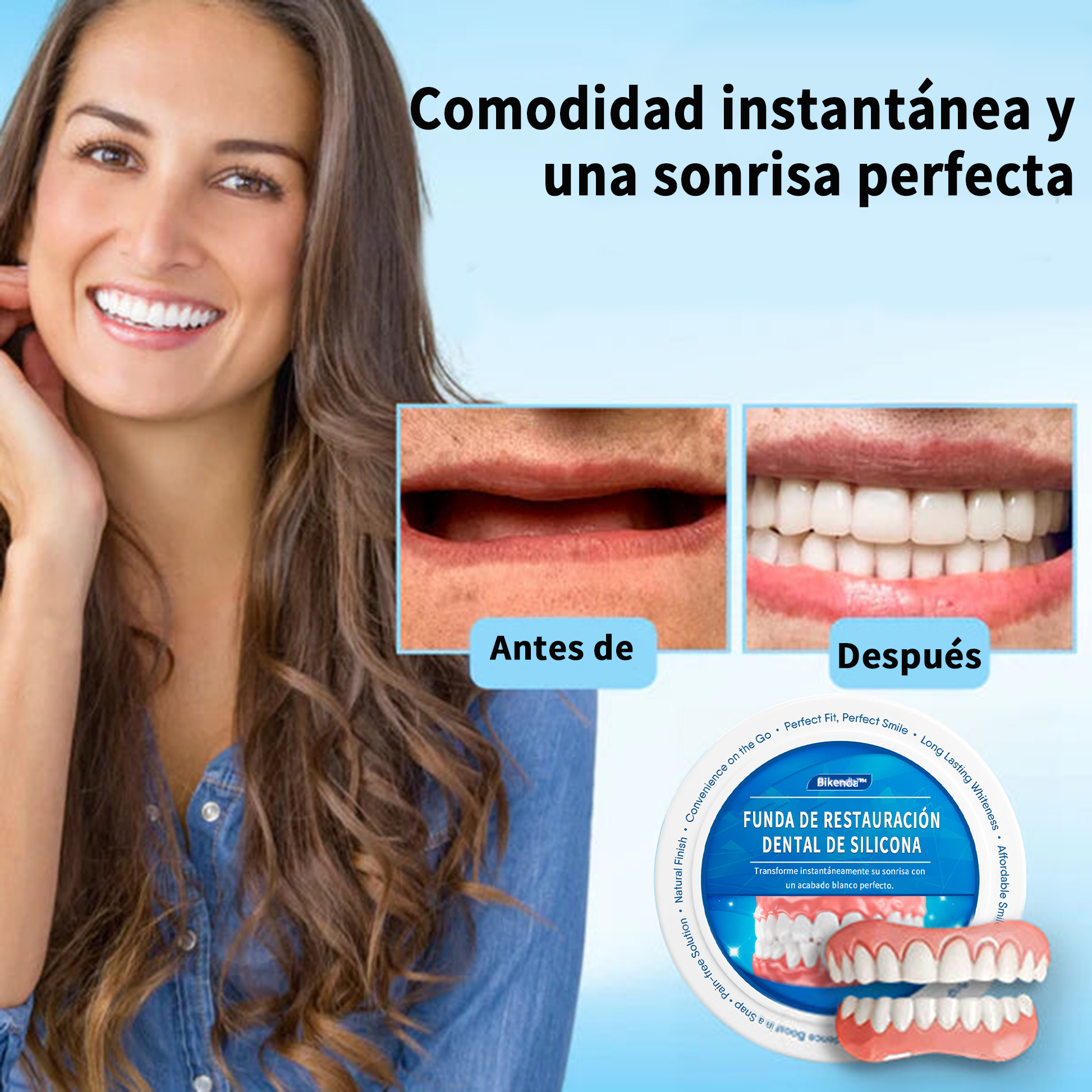 Manga de restauração dentária de silicone Bikenda™️ (⏰Oferta por tempo limitado, últimos 30 minutos⏰)🐳