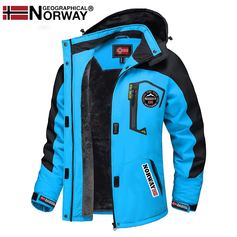Casaco impermeável masculino com isolamento Geographical Norway
