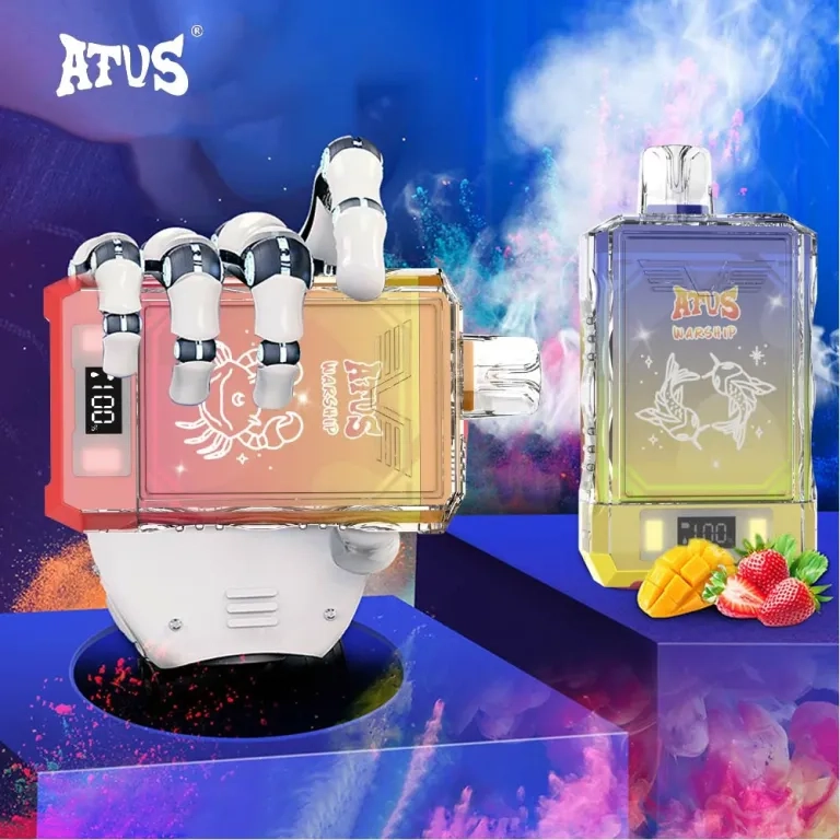 Atvs Warship 18000 Puffs Vapes Strawberry Ice