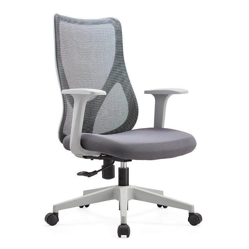 Factory Direct Sale Adjustable Lumbar Supported Ergonomic Mesh Office Chair with Sponge Seat Cushion