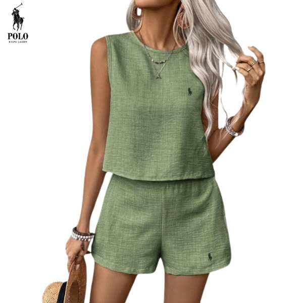 Ꮢalph Ⅼauren | Conjunto de linho de 2 peças