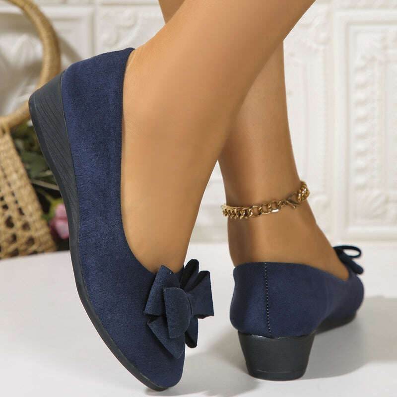 Mocassim plataforma com laço