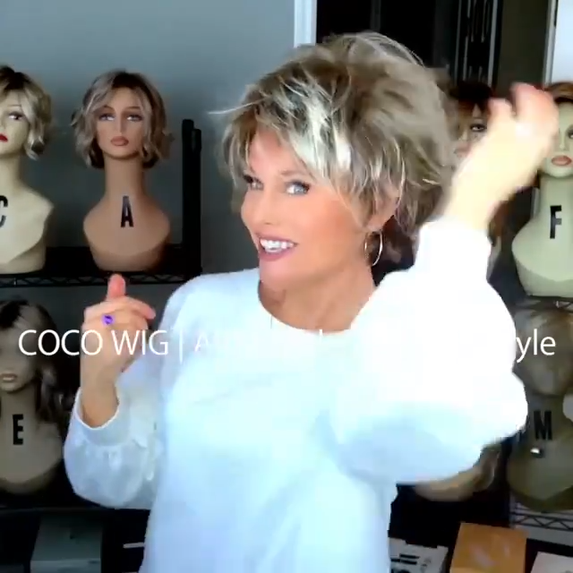 Gray short hair