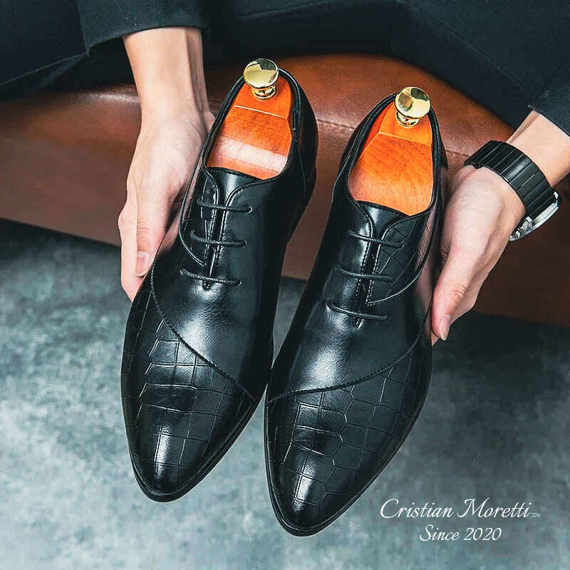 Sapatos Derby de Couro Premium 