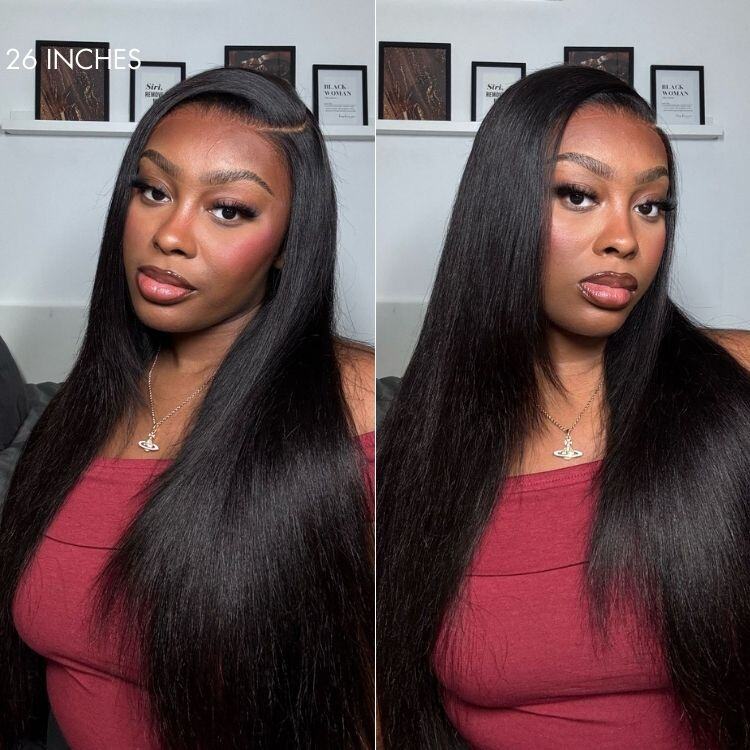 LUVME™ Natural Layered Thin Straight/Volucent Wavy Wig
