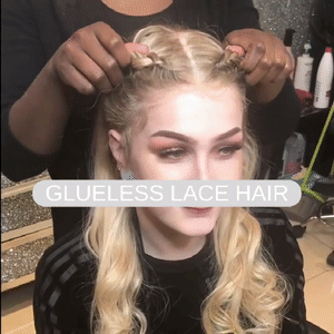 Blonde Glueless Lace Front Wig With Baby Hair Brazilian Body Wave Human Hair Wigs