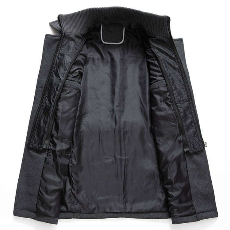 Casaco de lã masculino de duas peças