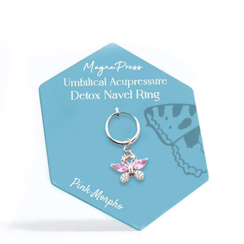 MAGNEPRESS ACUPRESSÃO UMBILICAL ANEL DO BOTÃO DE DESINTOXICAÇÃO DO BARRIGA