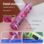 shisha vape LED display rechargeable