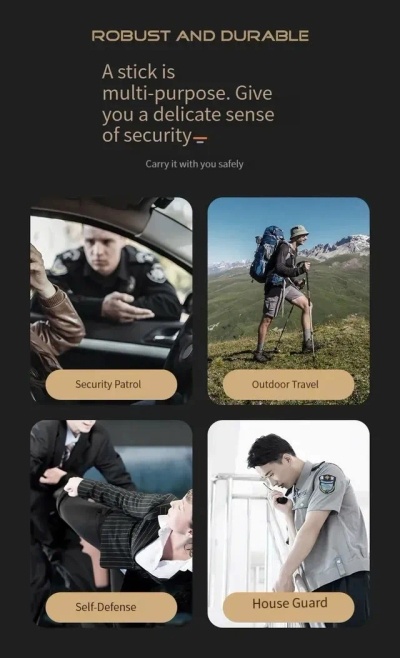 🏕️Ferramenta de segurança multifuncional para caminhadas🔦