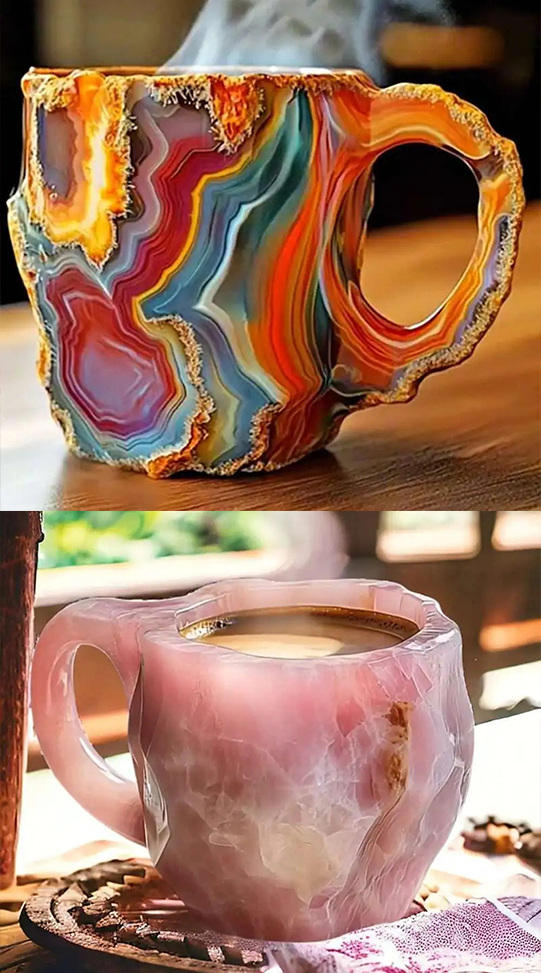 (🌲Liquidação de Natal antecipada) ✨️2024 Novas canecas de café de cristal mineral