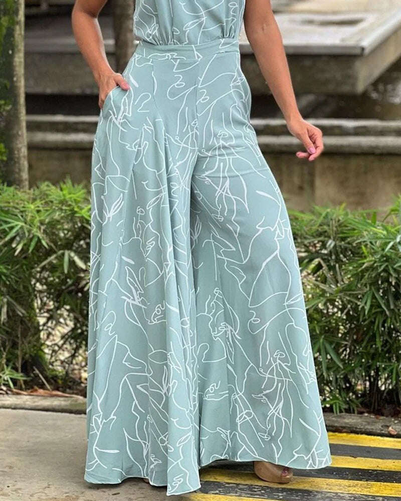 Macacão impresso sem mangas a partir de 2024