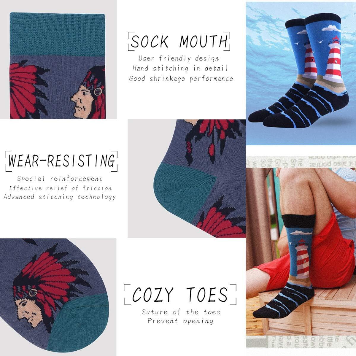 Meias coloridas divertidas