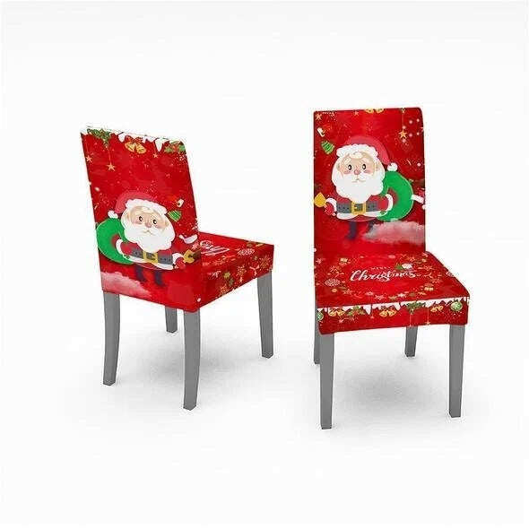 🎅 Promoção de Natal com 50% de desconto - Decoração de toalha de mesa de Natal para cadeira