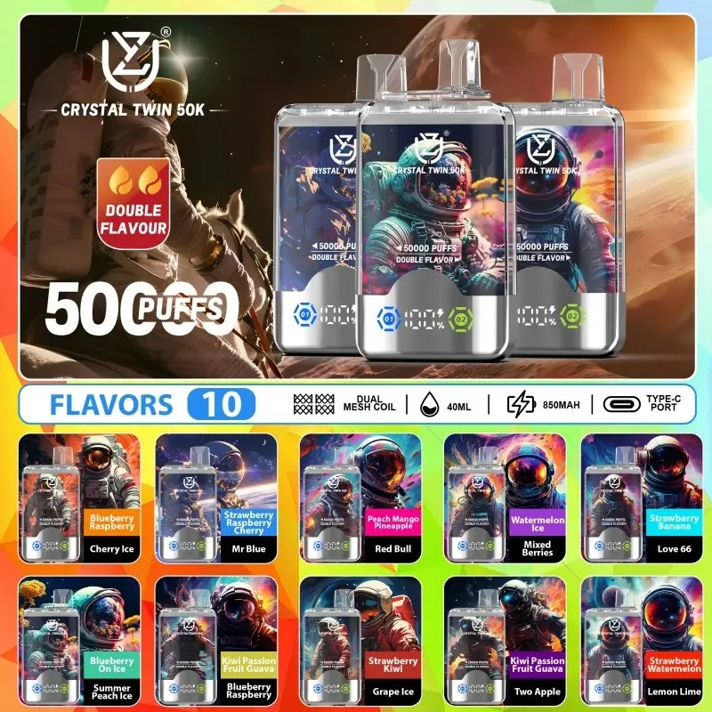 UZY Crystal Twin 50000 puffs vape