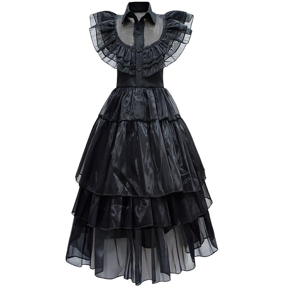 Vestido Kids Rave 'N Dance Wednesday Addams - Quarta-feira