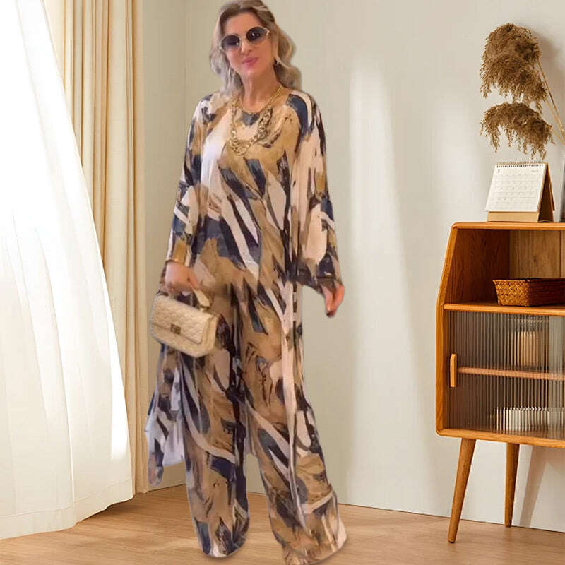 🌸2024 Нови продукти💖Дженски костюм с принт