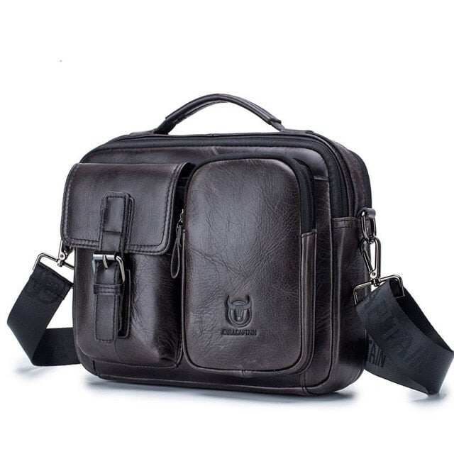 Męska teczka Torba na laptopa z prawdziwej skóry Torba Crossbody