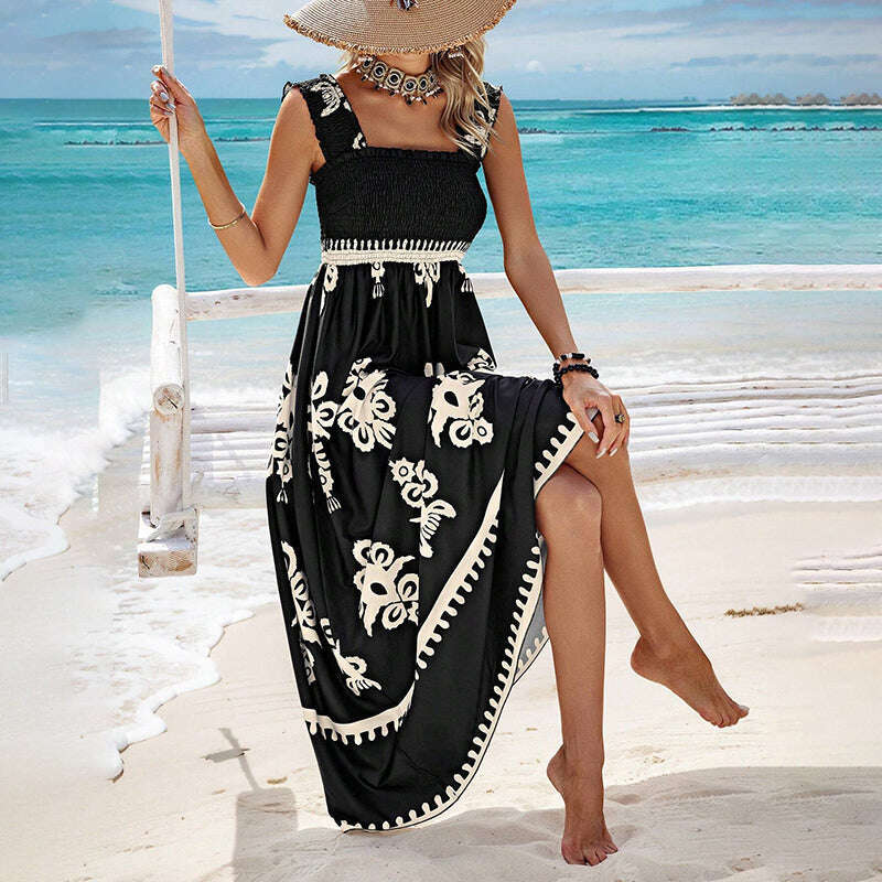 Дамски рокли без ръкави и отворени рамене