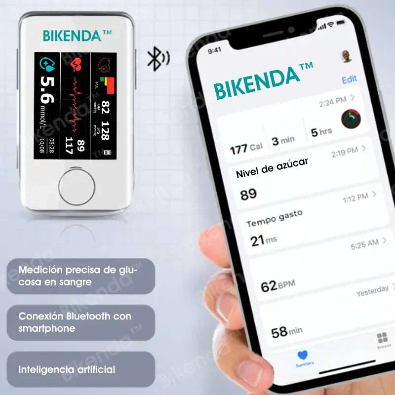 Medidor de Glicemia a Laser Inteligente Multifuncional Não Invasivo de Próxima Geração [Precisão de 99,9%]