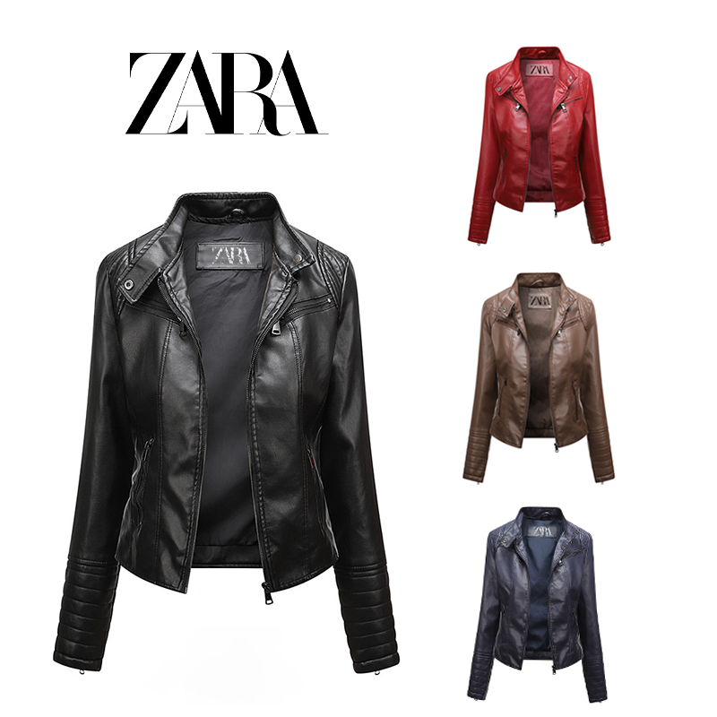 [ZARA] Jaqueta de couro feminina (disponível na primavera, outono e verão)