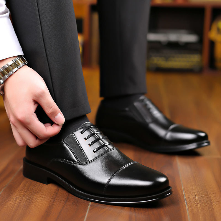 SAPATOS MASCULINOS DE COURO FORMAL PARA NEGÓCIOS