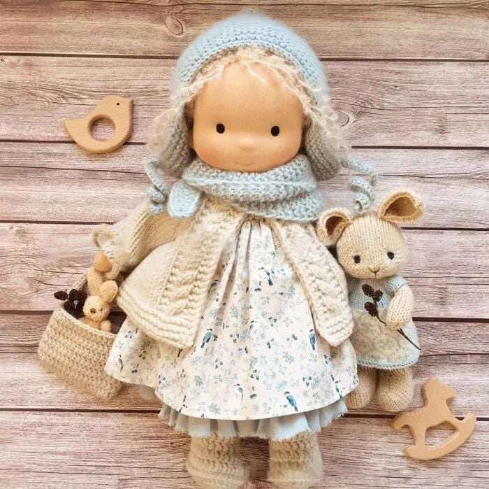 🎁🎁O melhor presente para crianças - Boneca Waldorf feita à mão👧