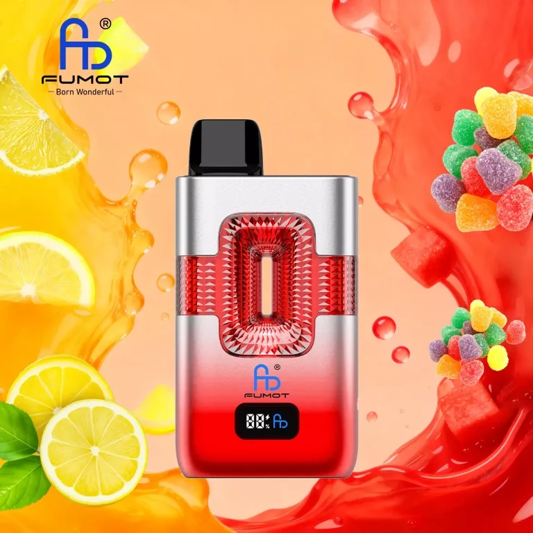 FUMOT ECO 2IN1 50K is a high-capacity rechargeable disposable vape Pink Lemonade & Sour Candy