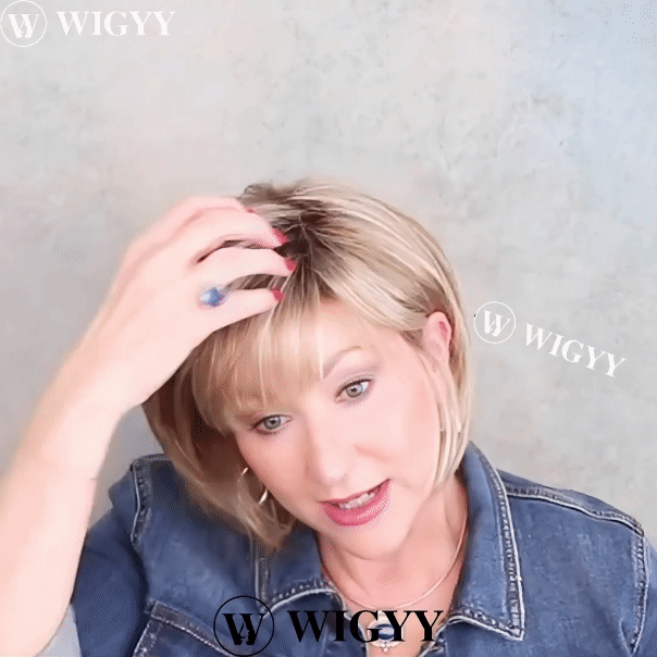 Perucas curtas de cores misturadas Wigyy