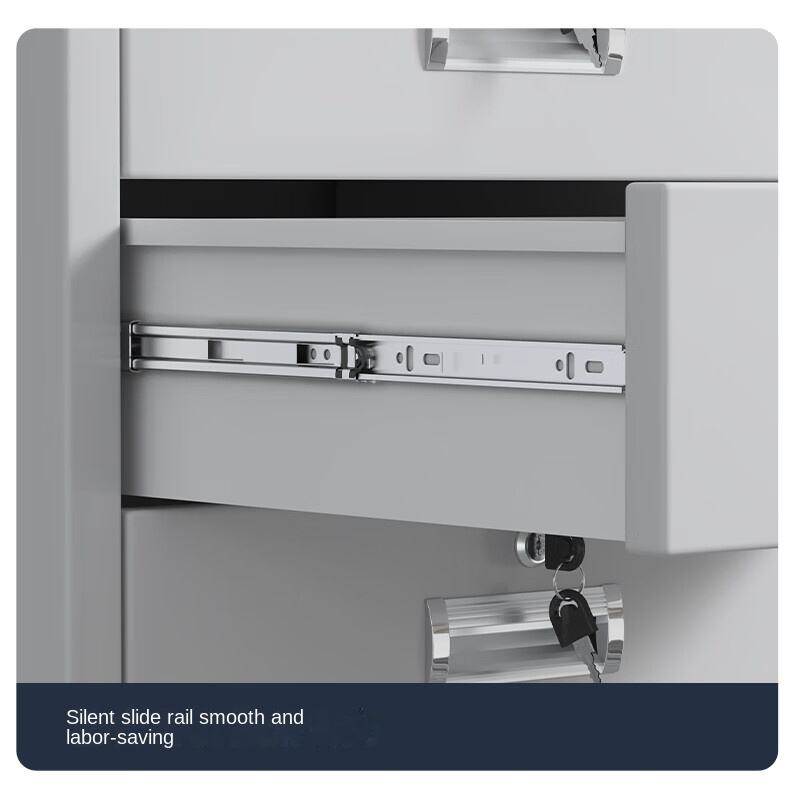 Factory Direct 1850*900*400mm Adjustable Layer Plate Double Drawer Four Door Filing Cabinet with Key Lock