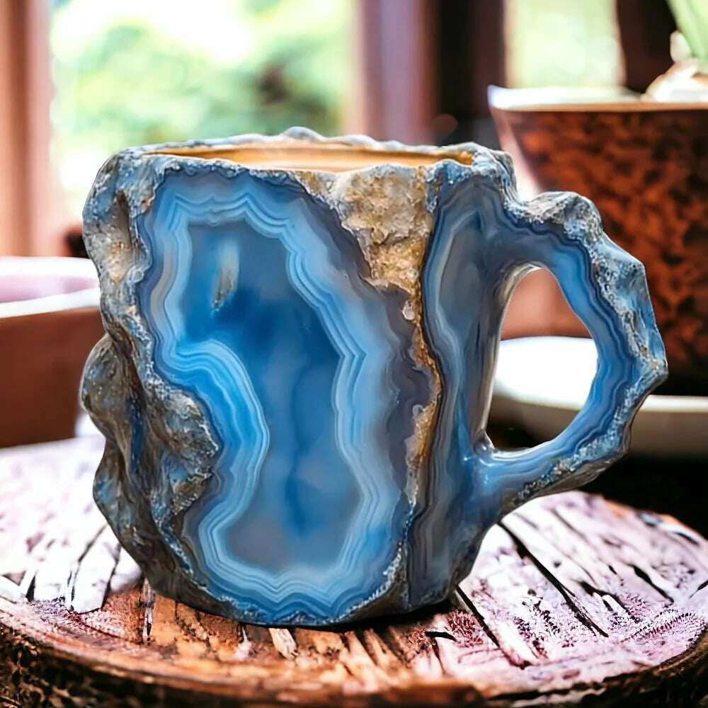 (🌲Liquidação de Natal antecipada) ✨️2024 Novas canecas de café de cristal mineral